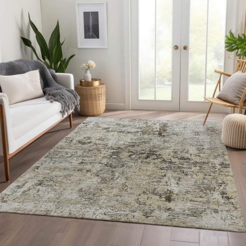 Kinslee Abstract Indoor / Outdoor Rug, Rectangle 2'6" x 3'10"