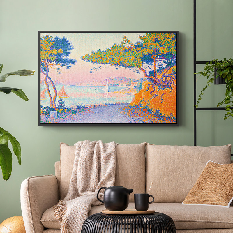 Golfe Juan, 1896 - Paul Signac, toile tendue avec châssis, 24 po x 36 po, Naturel