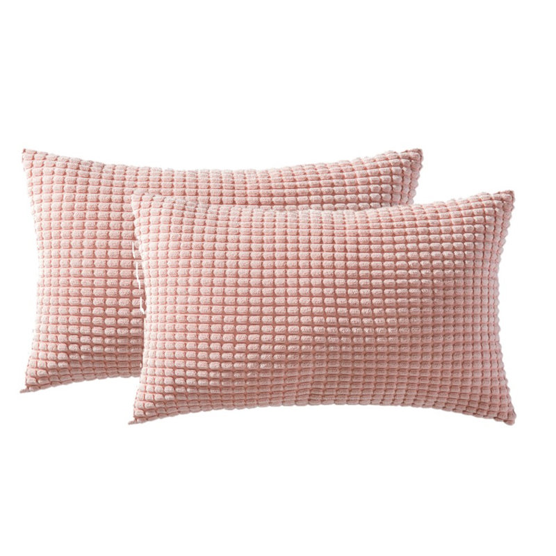 Coussin Houndstooth, Rose