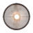 1 - Light Solar Black Mesh/Smoke Dome Pendant