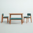 Boston 4 - Person Solid Wood Top Four Leg Dining Set