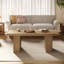 47.24-inch Rectangle Fluted Coffee Table for Living Room, Farmhouse Accent Centre Table