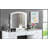 Contemporary Style Vanity Set With 3Mm Mirror, LED Lights, Storage Drawers, Wooden Glides, And Padded Stool For Bedroom
