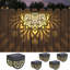 Solar Fence Lights Outdoor 4 Pack Solar Step Lights Led Powered Wall Lights Waterproof Warm Yellow Decor For Garden Backyard Front Door
