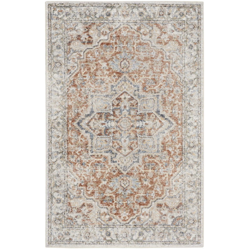Lago Vista Washable Oriental Indoor Rug, Rectangle 4' x 6'