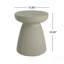 Table d'appoint 20 po H MGO, table de patio intérieur et extérieur, table