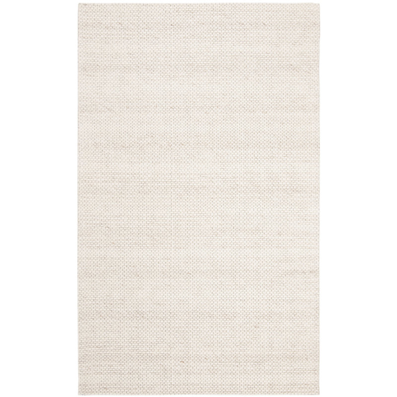 Tapis beige / brun fait à la main Jared, Rectangle 3 pi x 5 pi