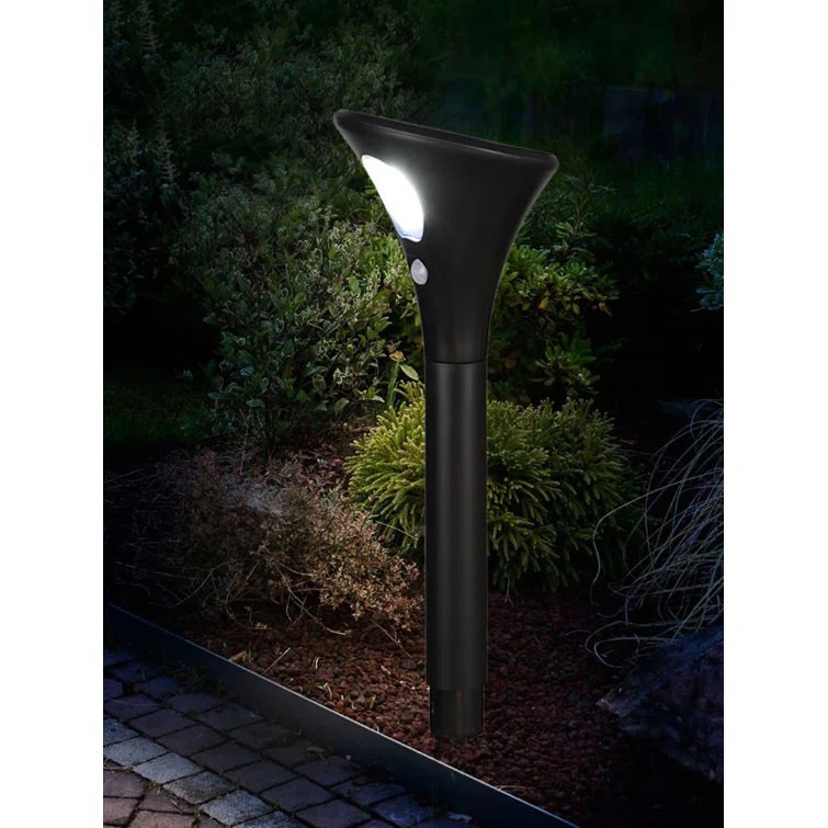 Led Solar Pathway Landscape Light, Motion Sensor, 6500k Pure White