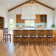Chic Slat Back Wooden Counter Stools with Upholstered Seats