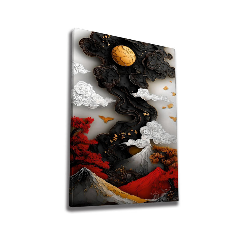 Stylish Decorative Canvas Painting, 19.7 x 27.6 Inches | High-Quality 50% Cotton / 50% Polyester with Digital Printing | Sturdy Wooden Frame (0.8 x 0.8 Inches) | Perfect for Living Room, Bedroom, or Office Decor
