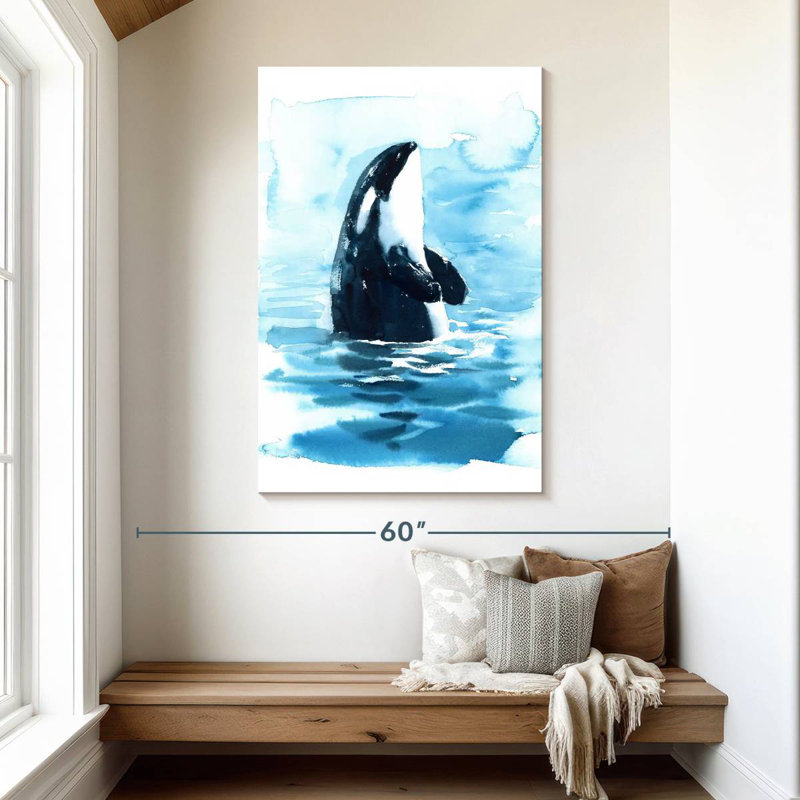 Brampt Ocean Surface Orca, 48" H x 32" W