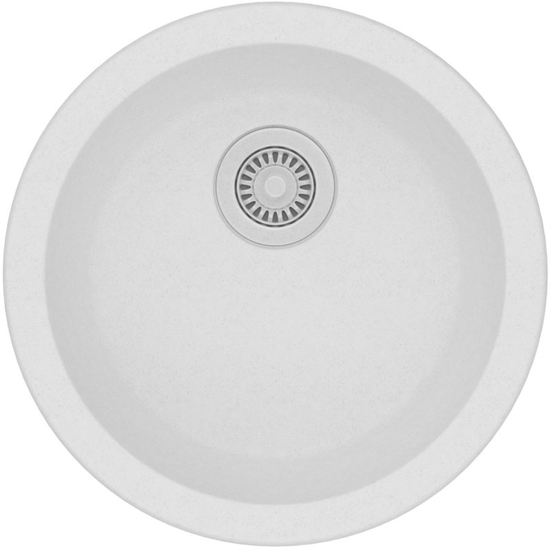 Quartz Classic 18-1/8" x 18-1/8" x 7-1/2" Dual Mount Kitchen Sink, White