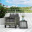 Wicker Single Seater Rattan Garden Armchair with Armrests-1404979368