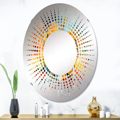 Dreamy Pastels Cocktail Dreams III - Miroir décoratif Starburst-MIR109591-Ovale