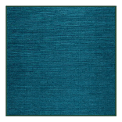 Machine Washable Solid Green Area Rug