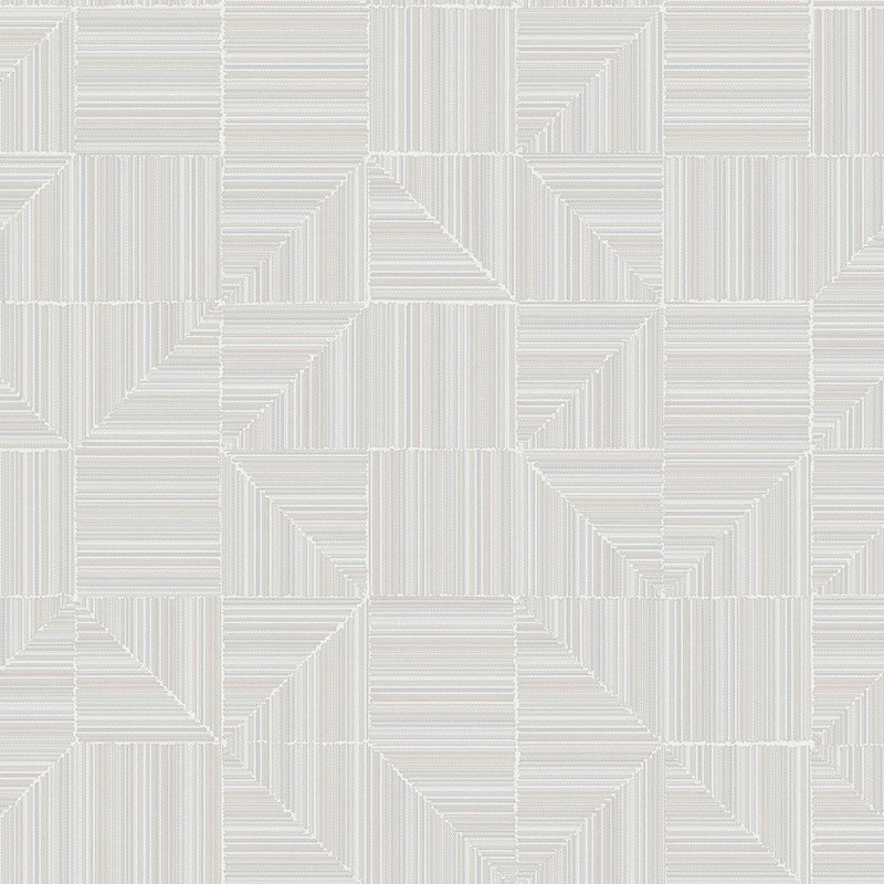 Papier peint moderne à formes géométriques modernes, Blanc cassé