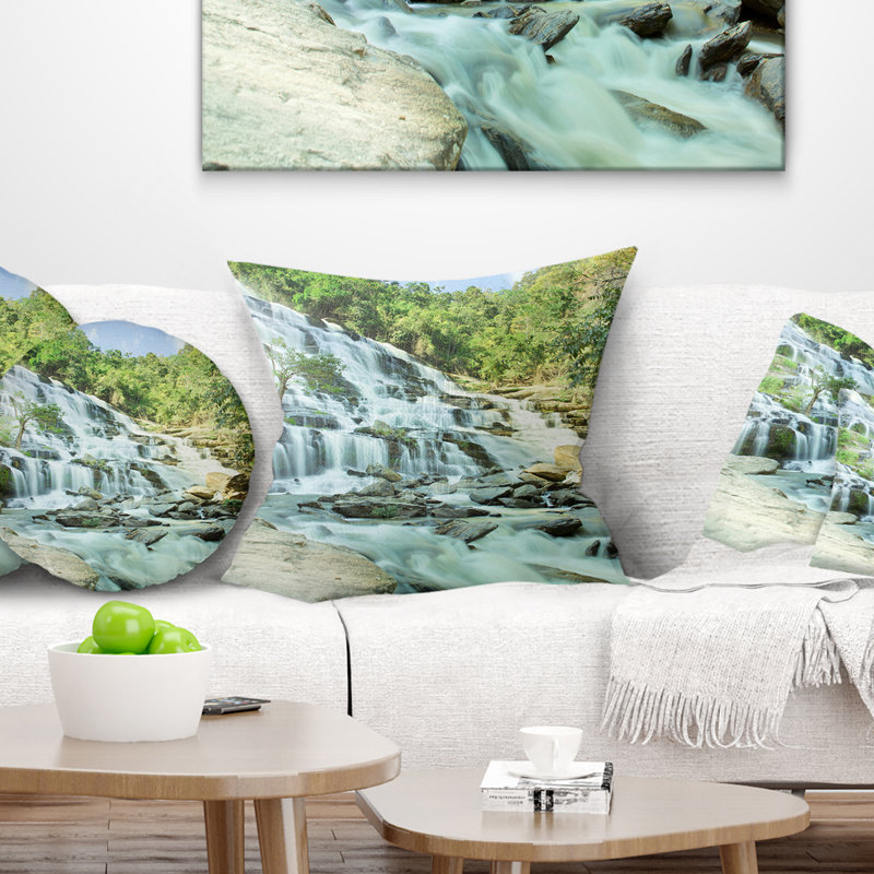 Coussin Landscape Maeyar, Coussin décoratif, 16 po x 1 po