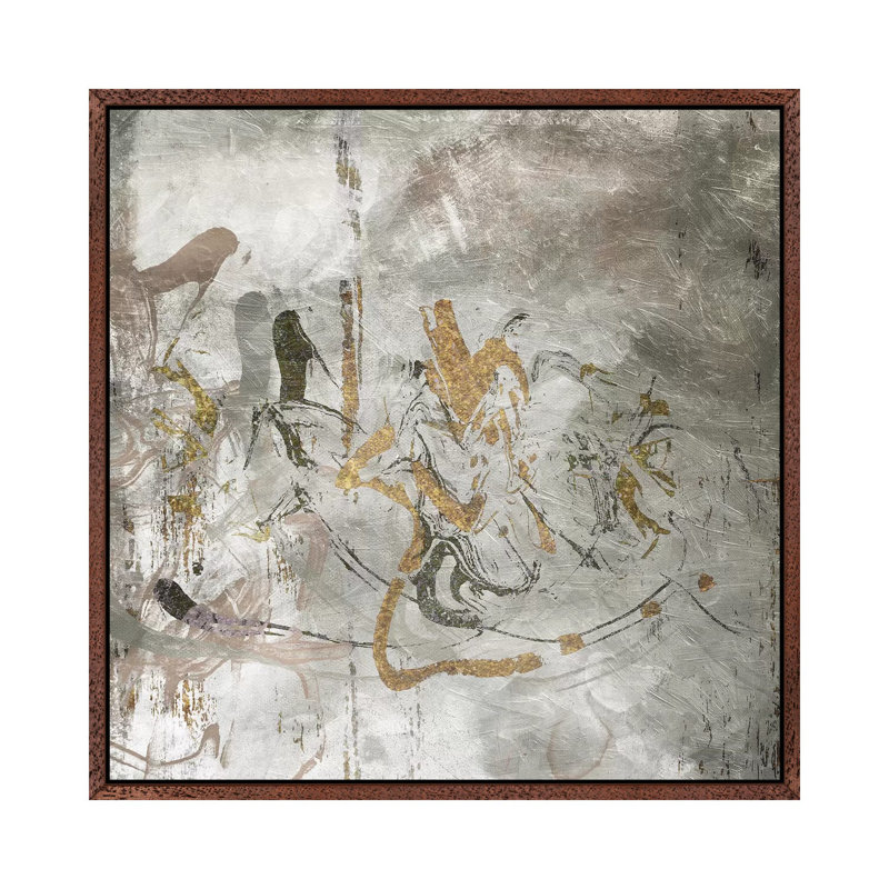 Get Lost Neutral by Mlli Villa - Print on Canvas, Classic Brown Wood Floater Framed, 66.04cm H x 66.04cm W x 3.81cm D
