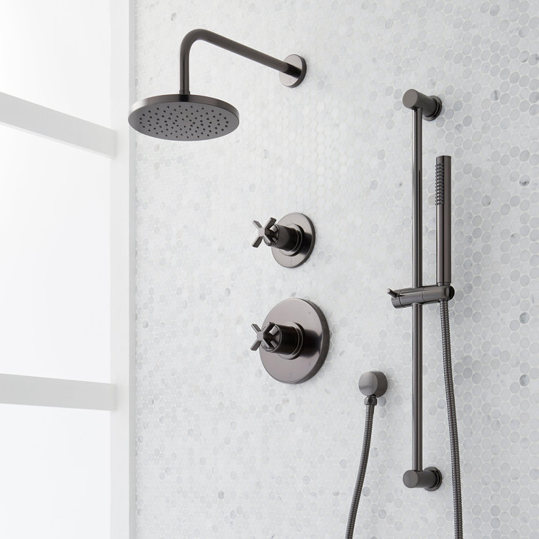 Vassor Pressure Balance Shower System with Slide Bar and Hand Shower
