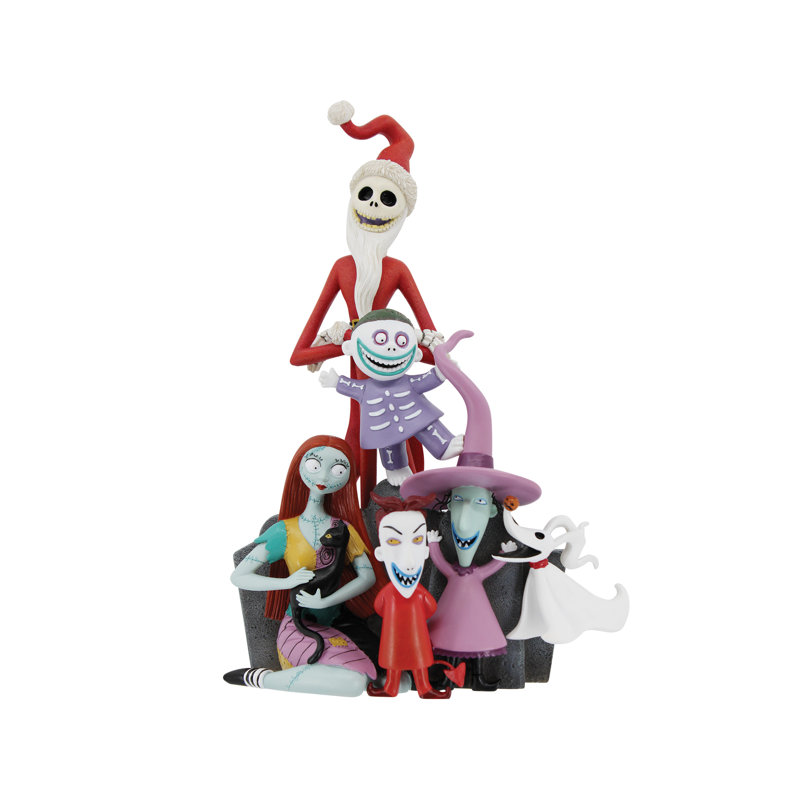 Disney Nightmare Before Christmas Character Tree Figurine 9in H