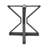 27.6'' H Metal Table Base