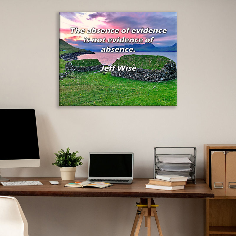 «Artsy Quote» par Jeff Wise, toile tendue avec châssis, H 17 po x l 24 po