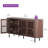 Mid-Century Modern Wooden Sideboard with Slatted Design, Perfect for Living Room, Bedroom, and Hallway-544873065