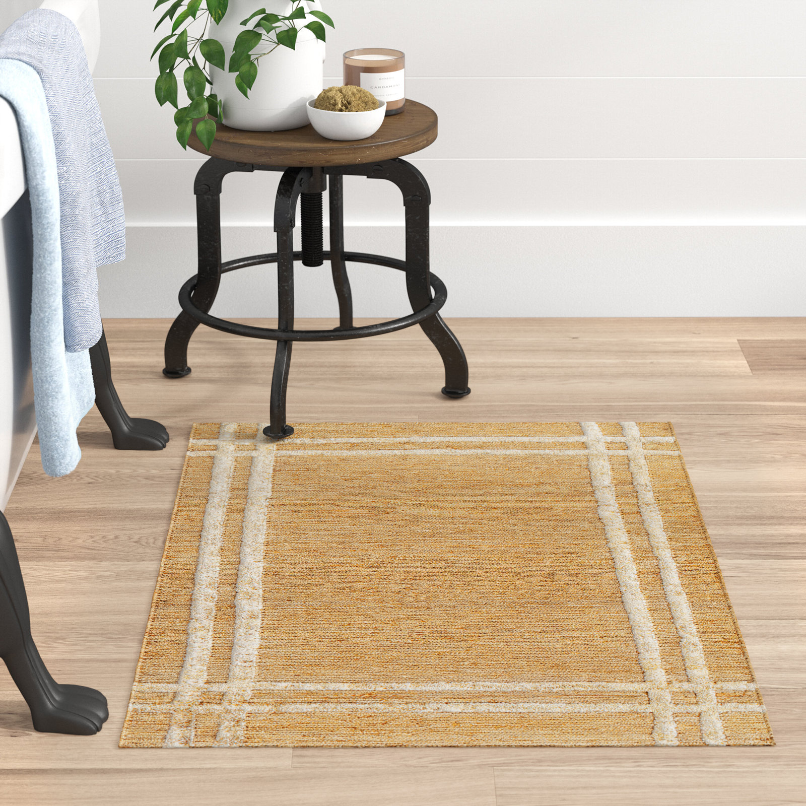 Jorgie Hand-Woven Jute Rug, Rectangle 2' x 3'