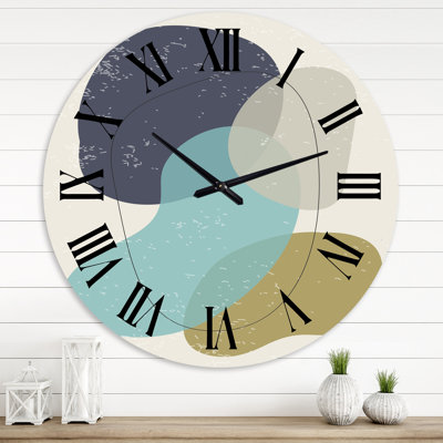Minimal Elementary Organic and Geometric Compostions XXXXI - Modern wall clock