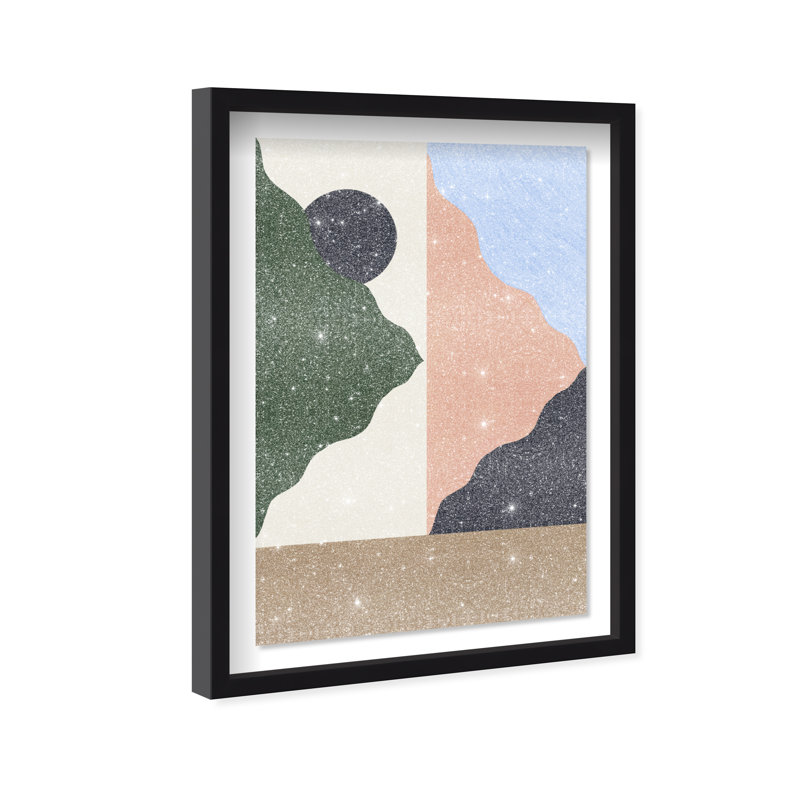 Peaking Mountains Print by Oliver Gal, 21.5"H x 31.5"W, Black Shadowbox