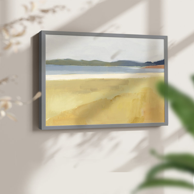Ochre Seaside II -Framed Print - Restickable