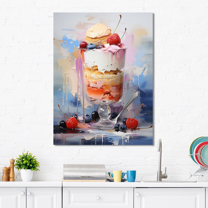 Adlene Dessert Food PopArt XI sur toile, H 20 po x l 12 po x P 1 po