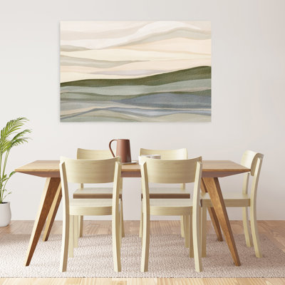 «Serene Rolling Hills Abstract Organic Peaceful Landscape Nature», art mural