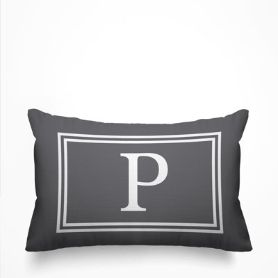 Coussin intérieur / extérieur imprimé monogramme