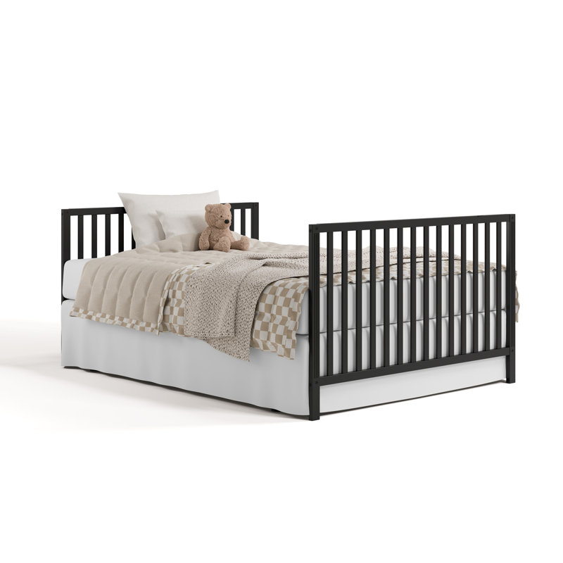 Lit de bébé convertible 5-en-1 Storkcraft Morningside, Noir, noir, noir, noir