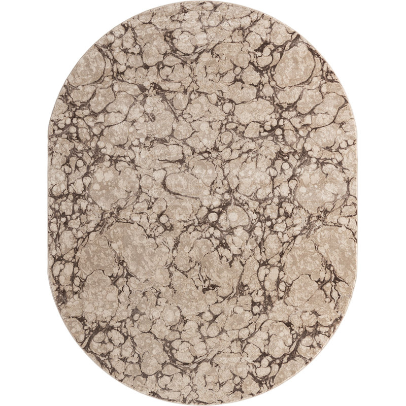 Abstract Indoor Rug, Oval 8' x 10'
