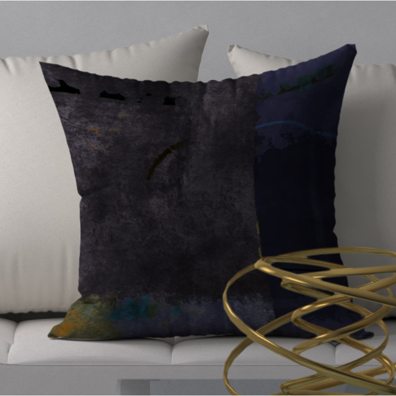 Feather Reversible Throw Pillow, 18" x 18"