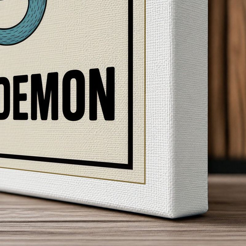 Speed Demon Retro - Wrapped Canvas, 36x24 - 91.4 x 61.0 cm, White Border