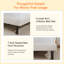 Base de lit tapissier moderne et simple, base de matelas avec lattes en bois, sans sommier requis pour un soutien solide-832183017-832182993