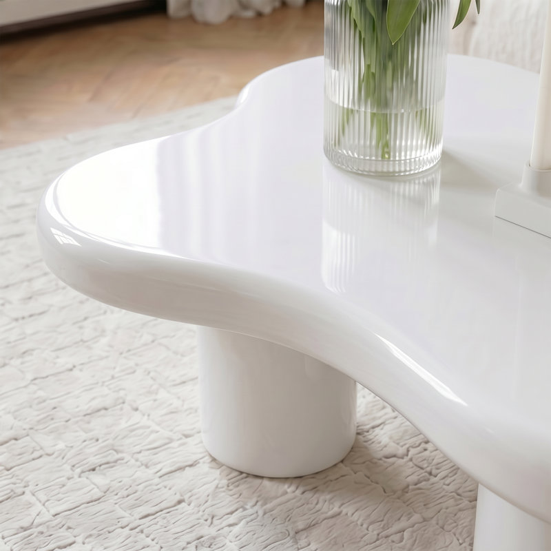 Table basse 48,4 po Cloud, White
