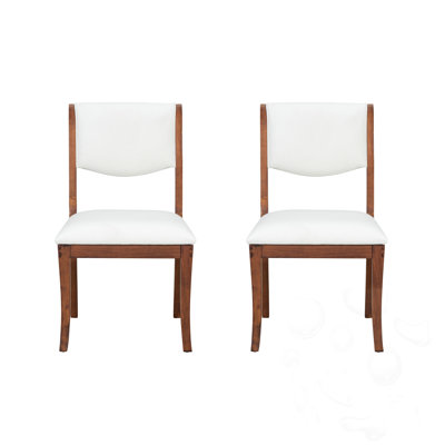Upholstered Dining Side Chairs Set of 2 with sturdy legs