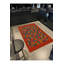 Tapis tissé à carreaux crème Mosso-858292251