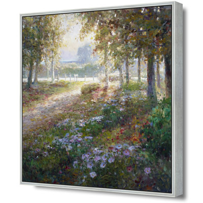 Autumn Morning Walk Print