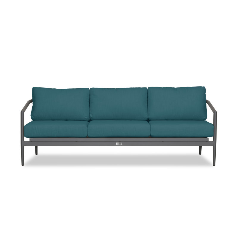 Outdoor 3 - Seat Patio Sofa, Canvas Natural Sunbrella® Canvas, Slate