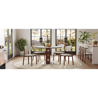 Solid Wood Dining Chairs Set of 2