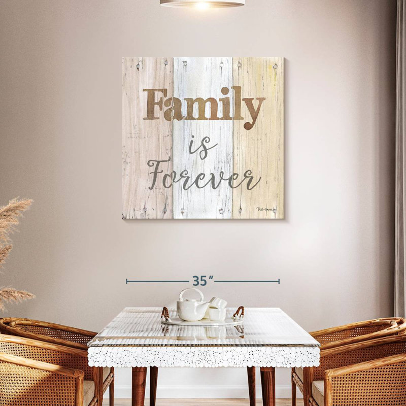 Plaque murale Kema Farmhouse Family Forever, H 36 po x l 36 po
