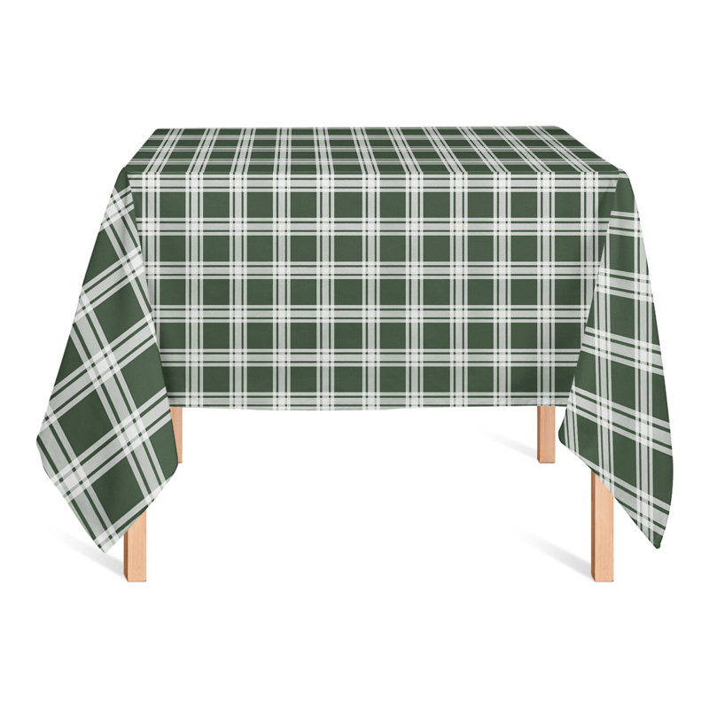 Nappe en polyester écossais, L 58 po x l 58 po