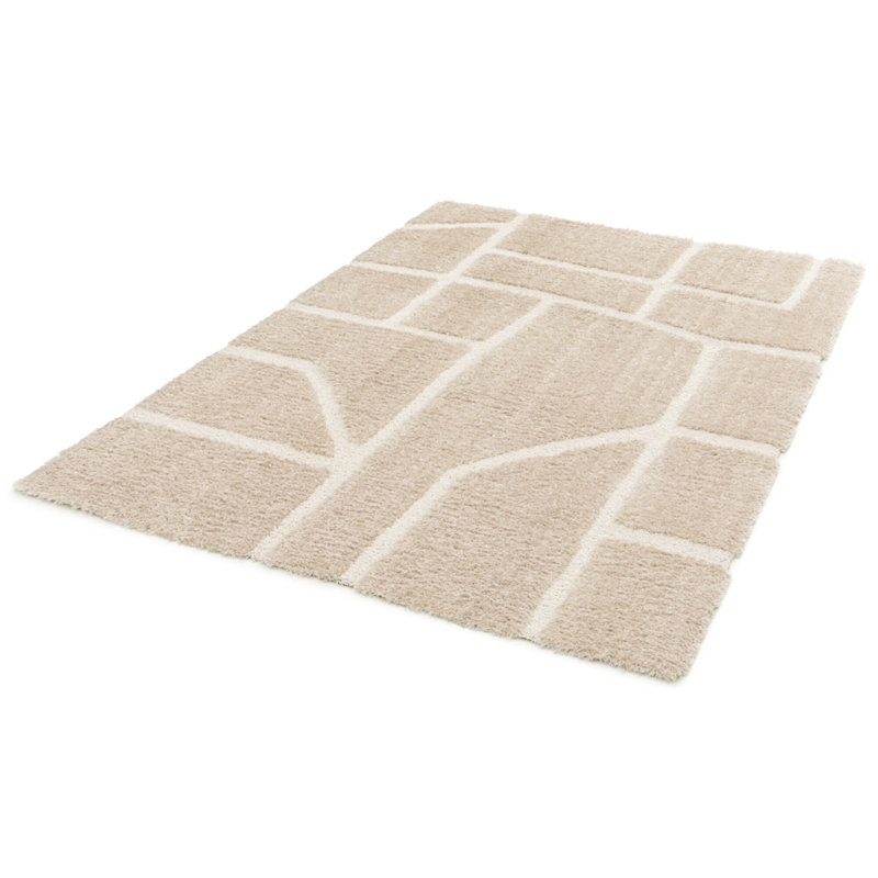 Abstract Shag Area Rug, Rectangle 120 x 170 cm