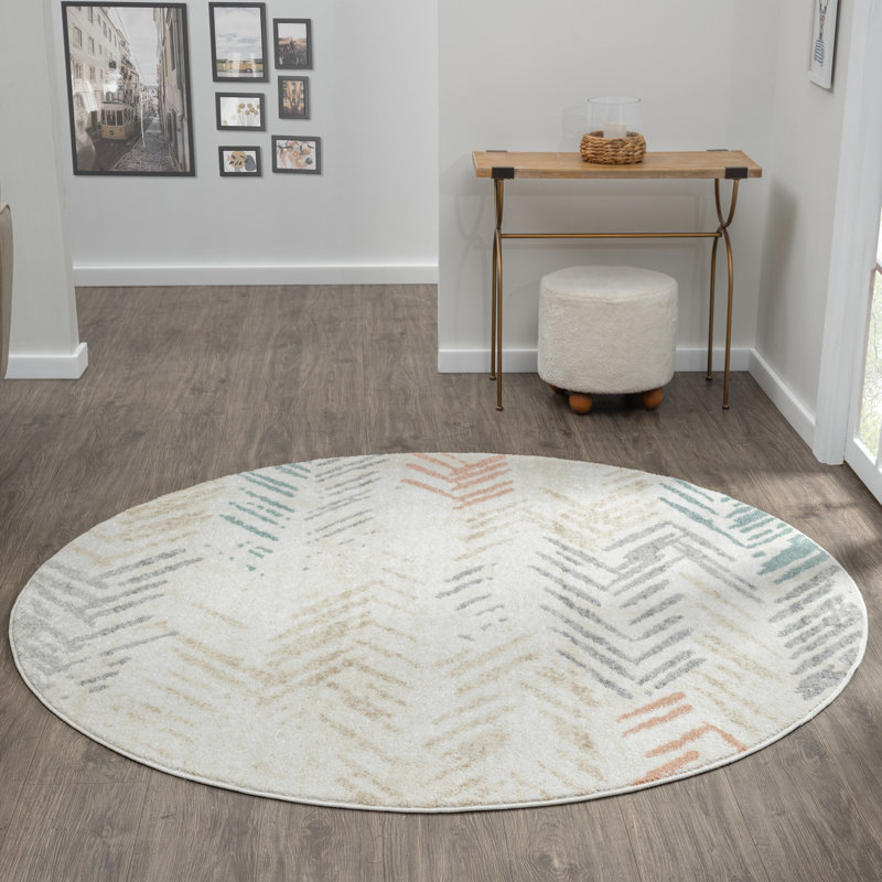 Tapis d'intérieur à haute performance Sharlonda, Rond 6 pi