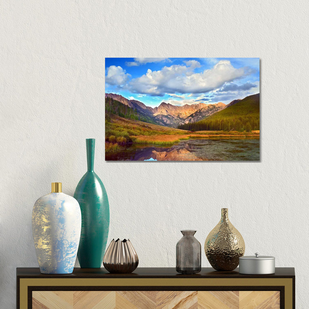 Mt Powell And Piney Lake, Colorado III von Tim Fitzharris - Galerie-umwickelte Leinwand Giclée auf Leinwand